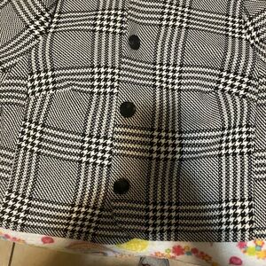 H&M Black and White Coat